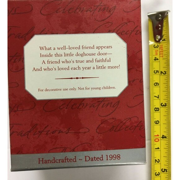 Christmas Ornament "Special Dog" Photo Holder Hallmark 1998 QX6706 - Picture 3 of 4